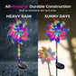 🌈Solar Powered Rainbow Pinwheel Garden Light