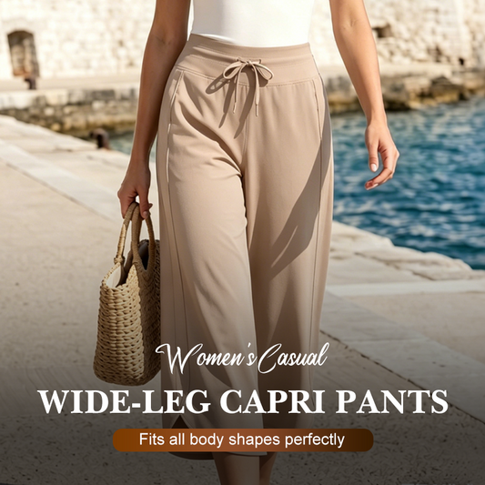🥳SUMMER HOT SALE💥50% OFF🔥Women's Casual Wide-Leg Capri Pants