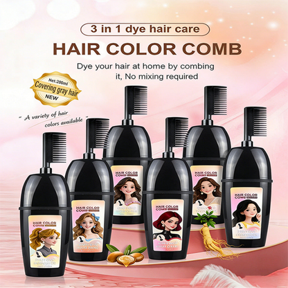 🔥Last Day Sale 55% OFF!🎉3-in-1 Hair Dye Comb