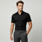☀️HOT SALE 50% OFF🖤Men's Textured Black Short Sleeve Shirt