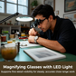 📢📢49% OFF !! ⏰Precision Hands‑Free LED Magnifying Glasses for Electronics & Crafts