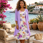 Women's Elegant Chiffon Dress & Cardigan 2-Piece Set