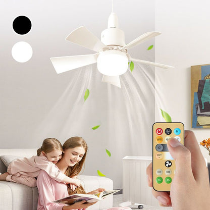 💥SUMMER HOT SALE 50% OFF🔥2-in-1 Portable Ceiling Fan & Light With Remote Control