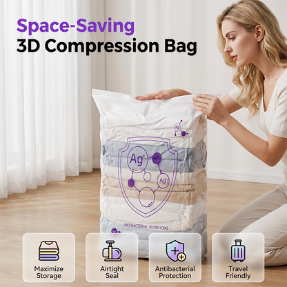BUY 1 FREE 1👍SpaceSaver™ Vacuum Storage Bags – Airtight, Reusable & BPA-Free 🛡️♻️