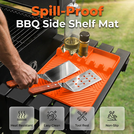 🔥Last Day Sale 60% OFF!🎉Silicone Grill Mat for Side Shelf