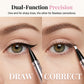 💞Zero-Mistake Double-ended Eyeliner Pen + Built-in corrector - Beginner-friendly