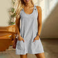 🔥Limited Hot Sale 50% OFF🎁👗Women's Casual Striped Adjustable Straps Sleeveless Romper Dress