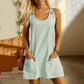 🔥Limited Hot Sale 50% OFF🎁👗Women's Casual Striped Adjustable Straps Sleeveless Romper Dress