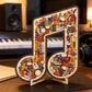 🔥Hot Sale 60%OFF⏰3,000 sold⏳Wooden Musical Note Jigsaw Puzzle Eco-Friendly Material, Beautiful Display Piece. Great Gift For Musicians & Puzzle Fans! 🧩💚🌟