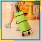 🛍️2-in-1 Foldable Shopping Cart – Carry More, Roll Easier