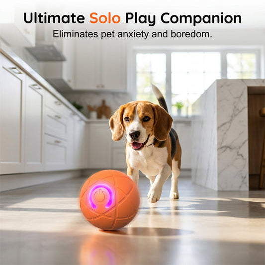 ⏳LAST DAY SALE 60% OFF !!🐾Auto Bouncing Smart Dog Ball with Remote Control | 3 Play Modes, Chew Resistant E-TPU LED Glowing Interactive Dog Toy, USB-C Rechargeable🎾