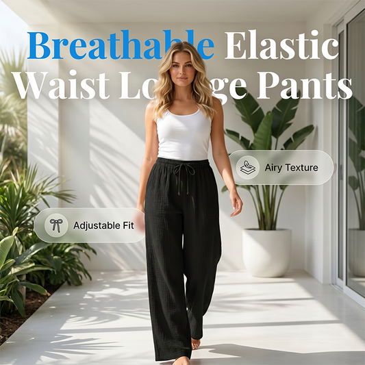 🌈2026 Summer Hot Sale 50% OFF!✨Women’s Elastic Waist Cotton Loungewear Pants