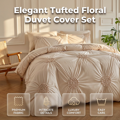 🔥LAST DAY SALE - 50% OFF!!⚡Elegant Pinch Pleat Duvet Cover Set