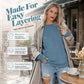 🎉 Hot Sale 50% OFF💞🔥Women's Casual Oversized Crewneck Sweatshirt 👕 Cosy, Roomie & Made for Laid-Back Days ✨