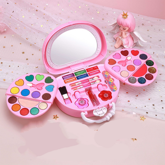 🏆LIMITED TIME 50% OFF💄Kids Washable Makeup Toy Set with Portable Pink Handbag