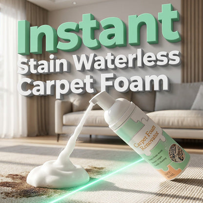 🏆 Last Day Special Price £7.99 ! 🔥Buy 2 Get 1 Free🎁Waterless Carpet Foam Stain Remover with Towel