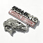 Metal Fishing Vehicle Emblem Badge