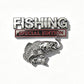 Metal Fishing Vehicle Emblem Badge