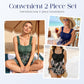 🏖️Summer Hot Sale 50% OFF💐Plus Size Tummy Control 2-Piece Swimsuit Set