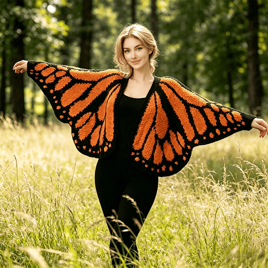 🔥LAST DAY SALE - 50% OFF!!⚡Women's Butterfly Wing Knit Cardigan