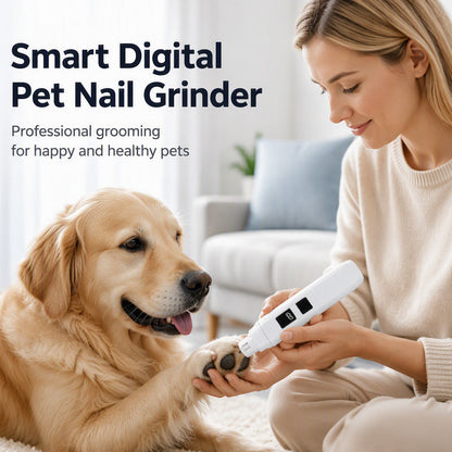 💨 50% OFF! Electric Pet Nail Grinder – Whisper‑quiet, 3‑step gentle grinding. LED power display & USB‑C rechargeable – stress‑free grooming! 🛡️✨