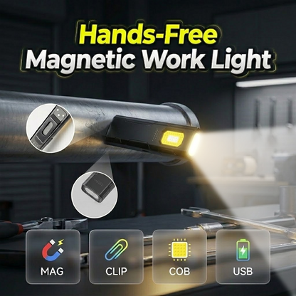 🏆 Last Day Special Price £7.99🔥💡Hands-Free Magnetic Work Light