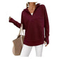 🛍️🍂LAST DAY SALE 70% OFF👍⏰Women's Quarter-Zip Ribbed Pullover Sweater – Relaxed Fit