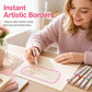 6PCS Curve Highlighter Pen Set with Pattern Roller Tips
