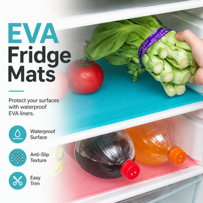 🥳2026 HOT SALE💞50K+ SOLD!🧊 Waterproof Fridge Shelf Liners – Non-slip, easy-clean & food-safe – Keeps fridge shelves fresh & organized ✨