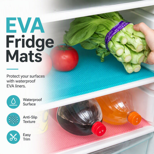 🥳2026 HOT SALE💞50K+ SOLD!🧊 Waterproof Fridge Shelf Liners – Non-slip, easy-clean & food-safe – Keeps fridge shelves fresh & organized ✨