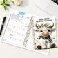 ⚡50% OFF! Almost Gone💥🐮Highland Cow (2026-2030) 5-year Calendar 📅  annual calendar planning, month labels