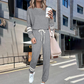 2026 Upgraded Women’s Long Sleeve Top & High Waist Pants 2-Piece Set