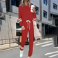2026 Upgraded Women’s Long Sleeve Top & High Waist Pants 2-Piece Set