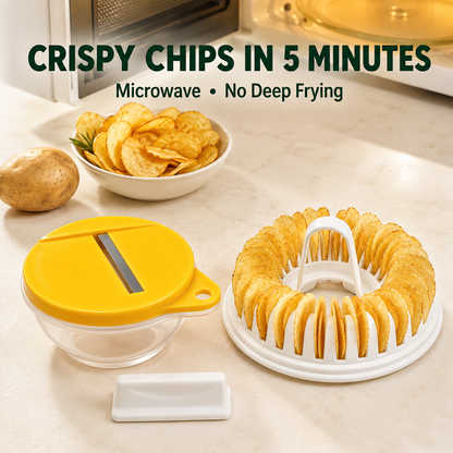 DIY Microwave Potato Chip Maker 3-Piece Set