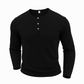 Men's Casual Henley Neck Long Sleeve Shirt