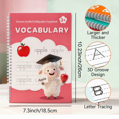Reusable Groove Calligraphy Copybook for Kids
