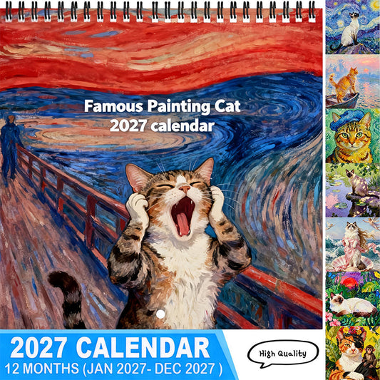 😻 LIMITED‑TIME 50% OFF! ✨ 2027 Cat Meme Wall Calendar – Funny, Decorative, Gift‑Ready 📅