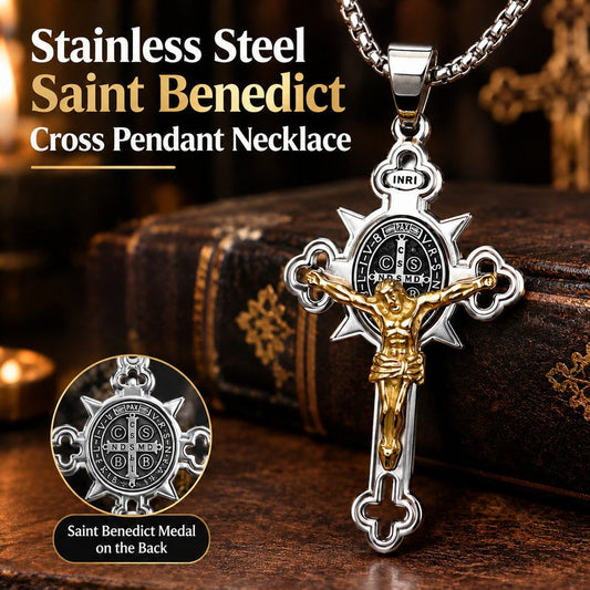 ⏳Limited-time 50% off⏰Stainless Steel Vintage Cross Pendant Necklace✝️📿