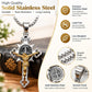 ⏳Limited-time 50% off⏰Stainless Steel Vintage Cross Pendant Necklace✝️📿