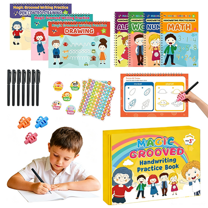 📢LAST DAY SALE 50%OFF⏰Magic Grooved Handwriting Practice Book Set (7Pcs/Set)