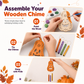Halloween Wooden Pumpkin DIY Craft Kit