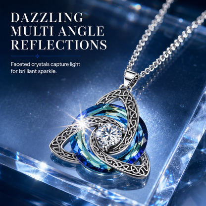 Women's Celtic Knot Birthstone Pendant Necklace