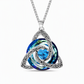 Women's Celtic Knot Birthstone Pendant Necklace