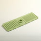 Raised Sloped Kitchen Sink Faucet Splash Guard and Draining Mat Non Slip Sink Drainage Pad and Soap Holder
