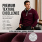 Men's Casual Quarter Zip Warm Sweatshirt