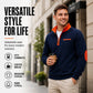 Men's Casual Quarter Zip Warm Sweatshirt