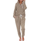 ☀️Hot Sale-50% OFF🍂Women's Cozy Top & Drawstring Joggers 2-Piece Set