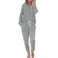 ☀️Hot Sale-50% OFF🍂Women's Cozy Top & Drawstring Joggers 2-Piece Set