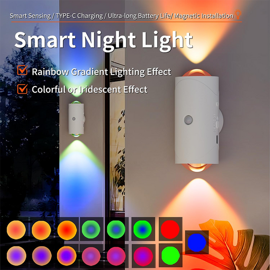 🔥Limited time offer✨Auto-Sensing Color Changing Night Light - 16-Colour Changing