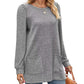 💖2026 Autumn’s Sale ✨🍂Women's Cozy Mid-Length Ribbed Knit Top
